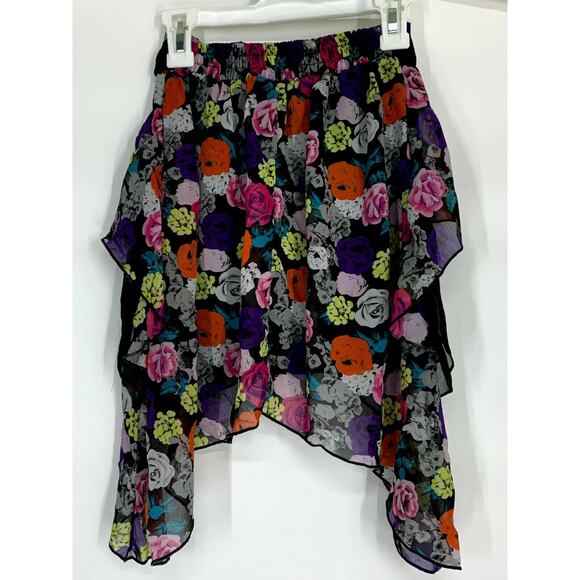 Disney D-Signed Asymmetrical Floral High Low Skirt - Picture 4 of 8